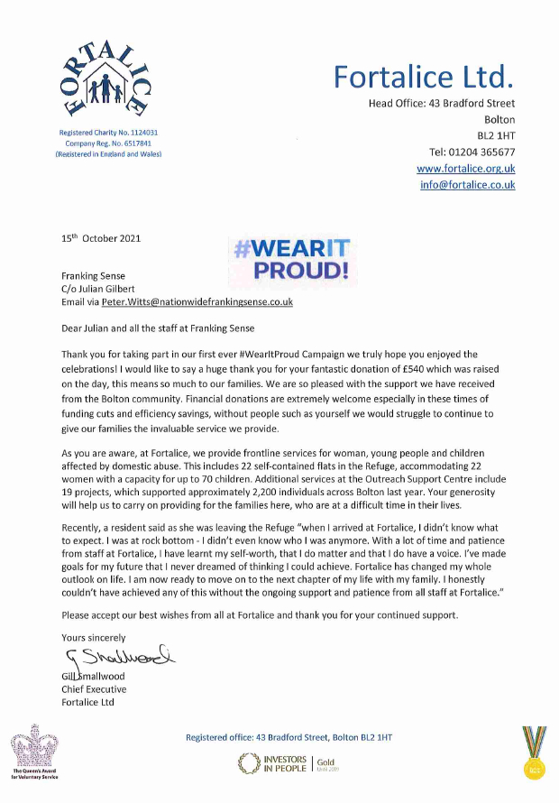 Fortalice letter